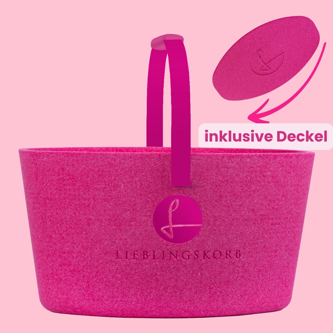 LIEBLINGSKORB Pure Pink inklusive Deckel