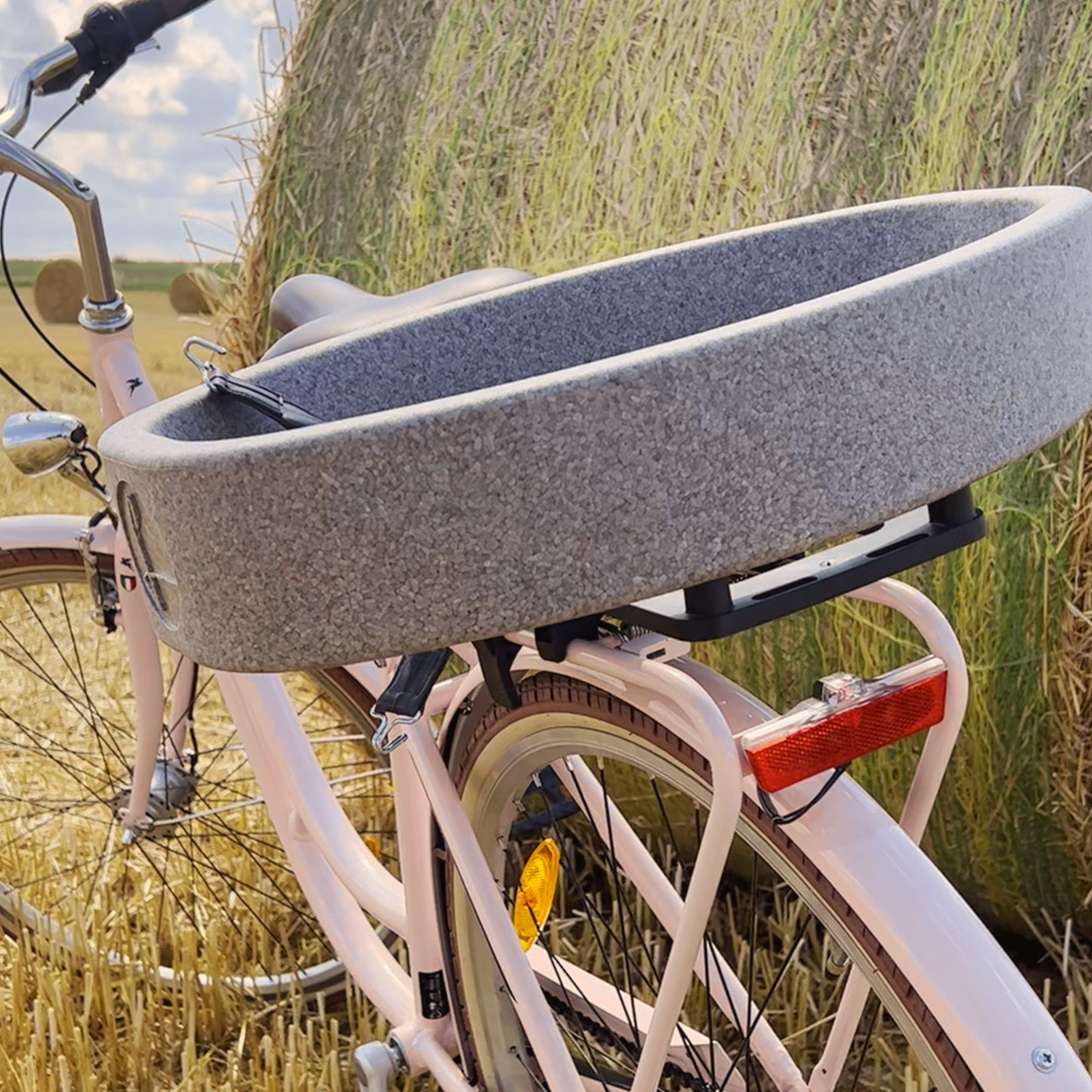 LIEBLINGSKORB FAHRRADHALTERUNG silver grey
