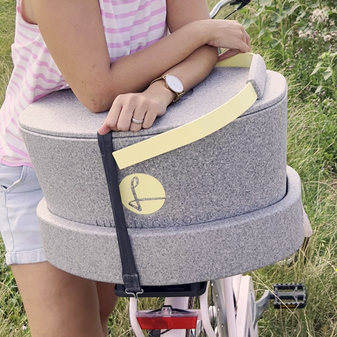 LIEBLINGSKORB FAHRRADHALTERUNG silver grey