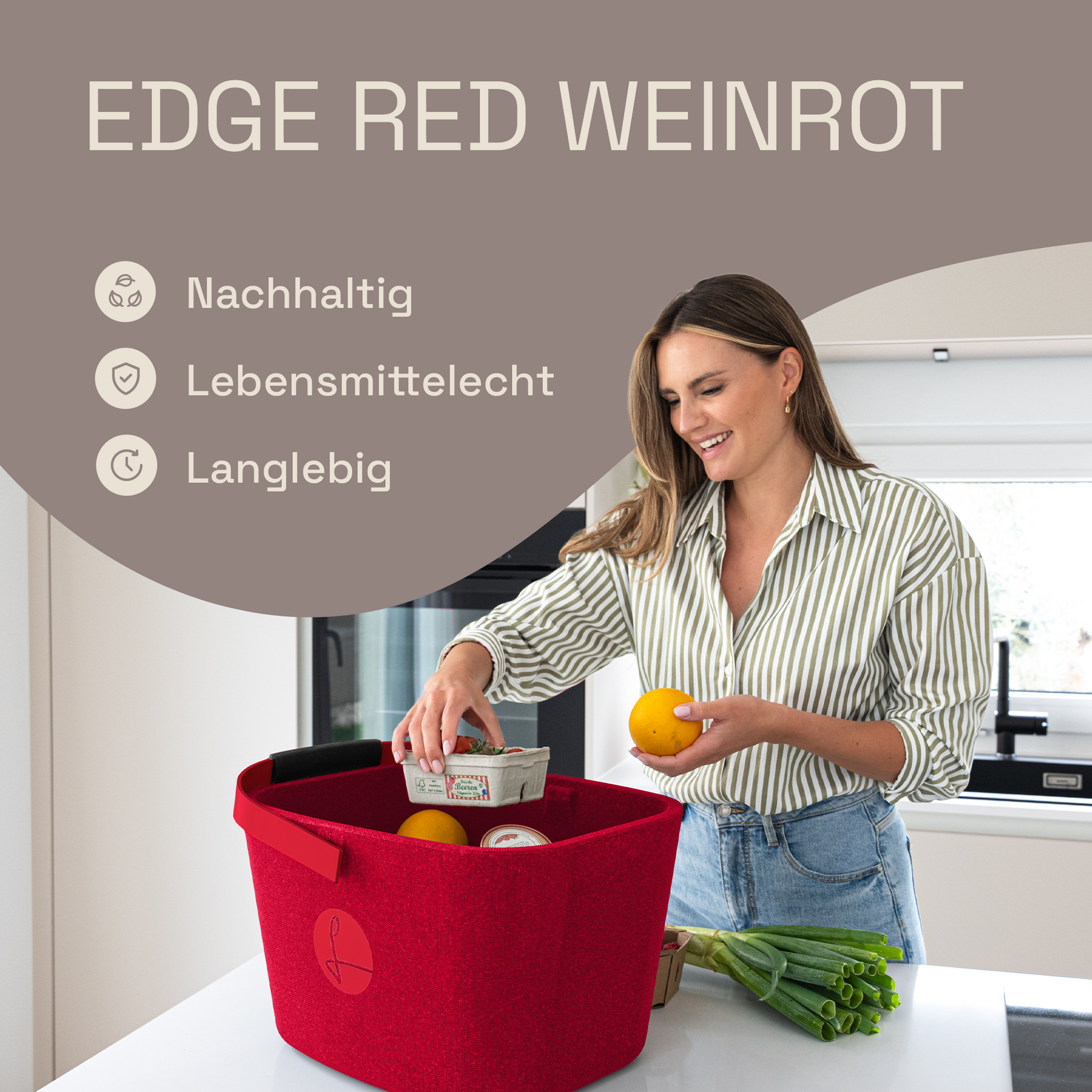 LIEBLINGSKORB Red Edge weinrot