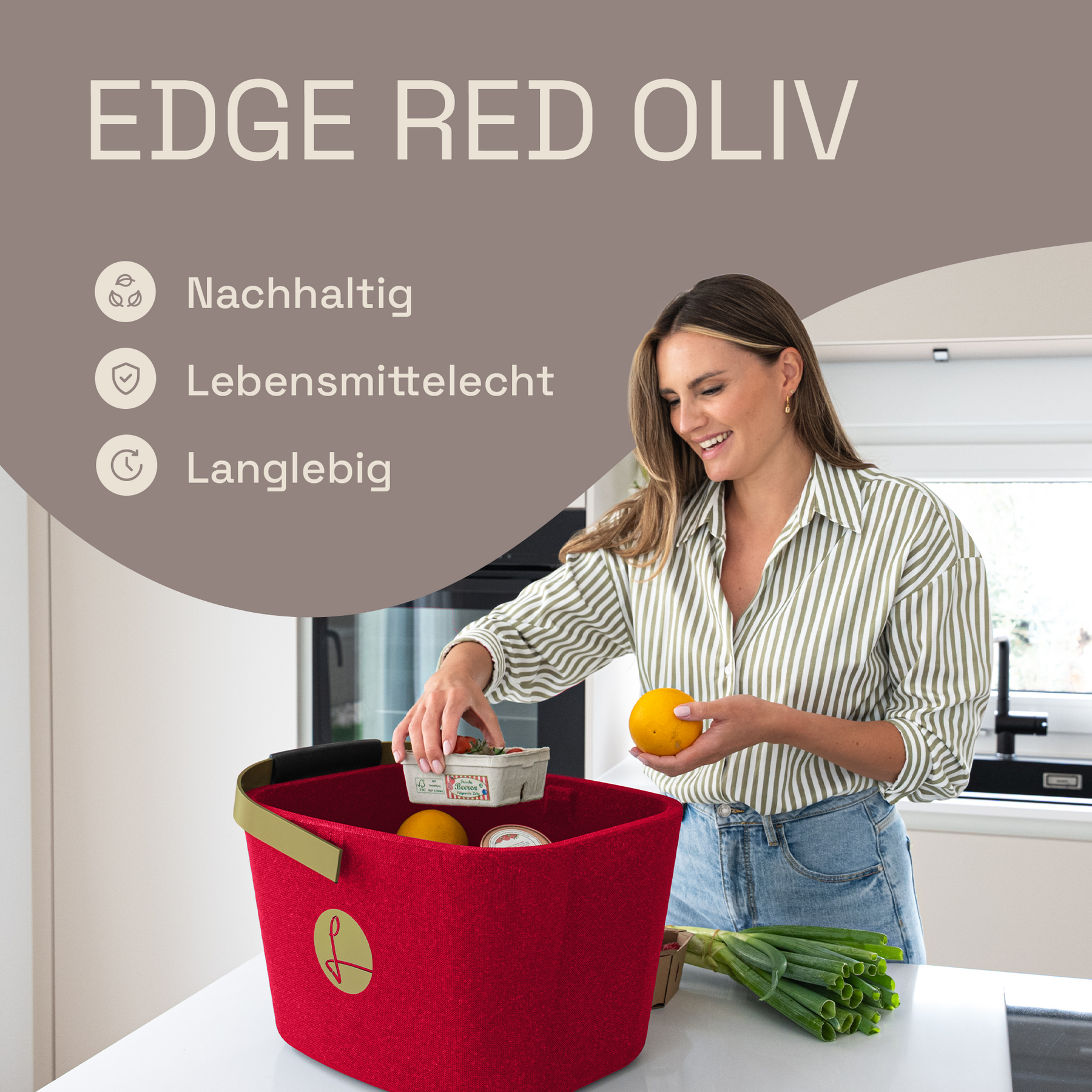 LIEBLINGSKORB Red Edge oliv
