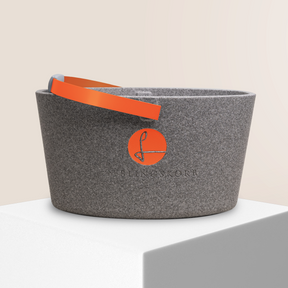 LIEBLINGSKORB Basic silver grey lachsorange