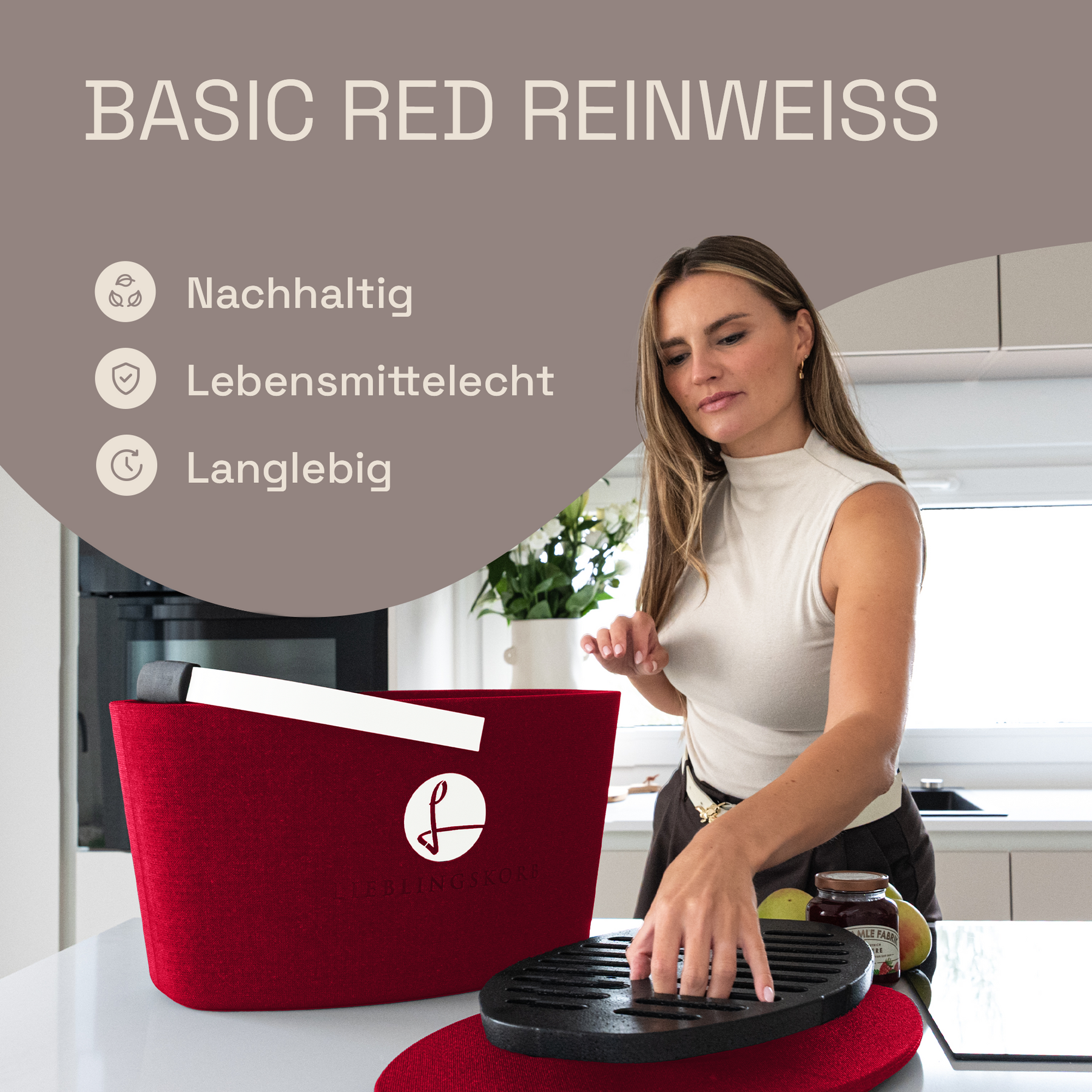 LIEBLINGSKORB Red Original reinweiß