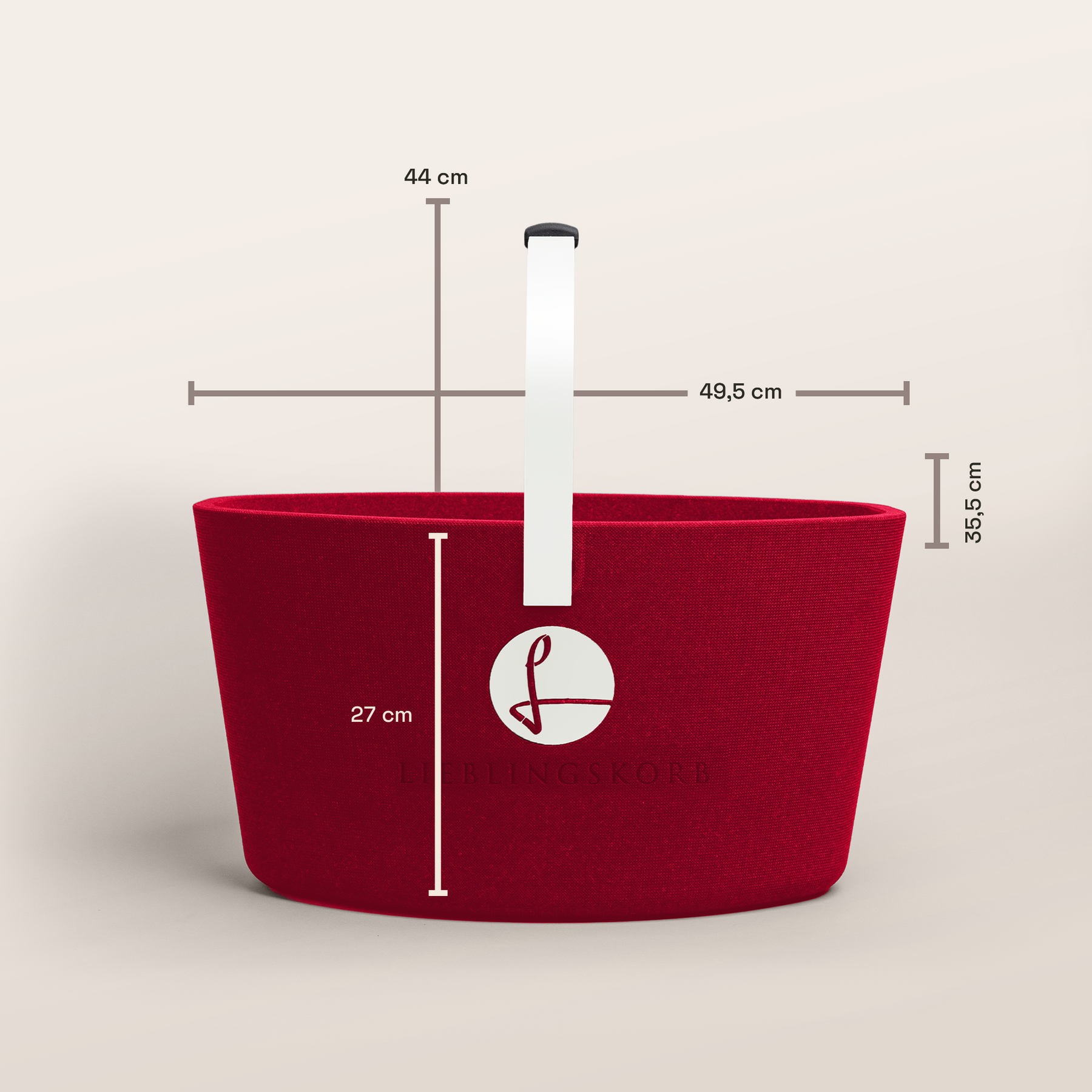 LIEBLINGSKORB Red Original reinweiß