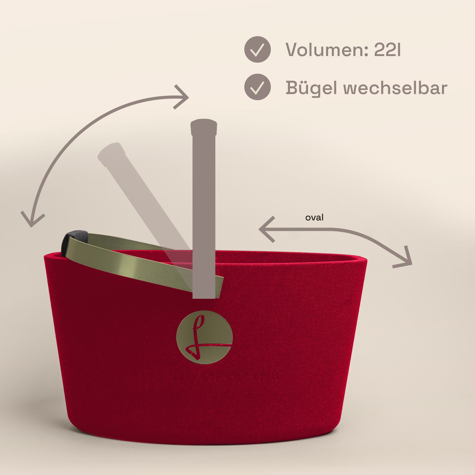 LIEBLINGSKORB Red Original oliv