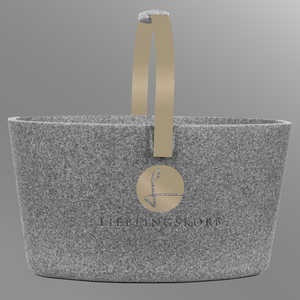 Lieblingskorb in Champagner Grey, dezente Eleganz für jeden Anlass