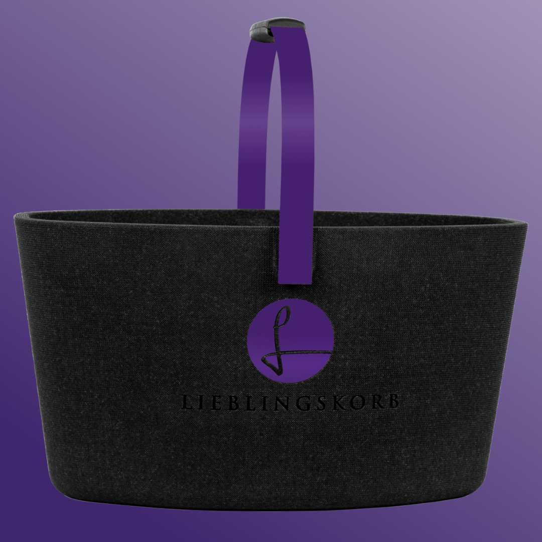 Lieblingskorb in Deep Purple, satter Farbton für bewussten Lifestyle
