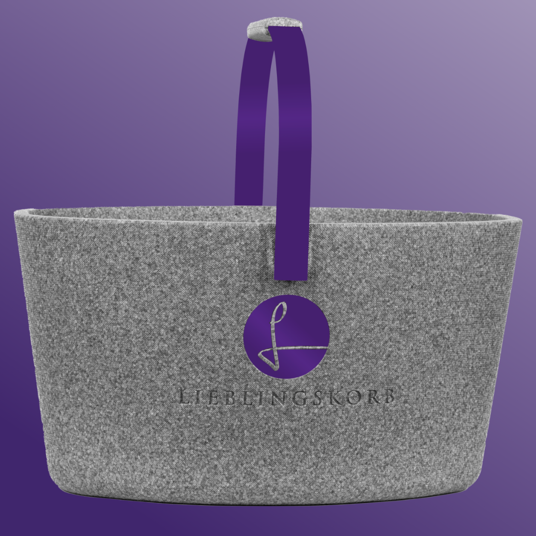 Lieblingskorb in Deep Purple Grey, satter Farbton für bewussten Lifestyle