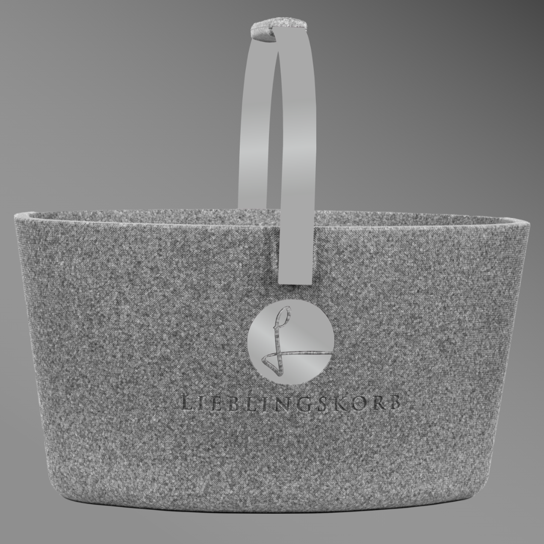 Lieblingskorb in edlem Silber Grey– stilvoll und zeitlos