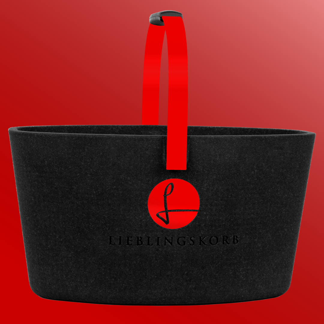 Lieblingskorb in Strawberry Red, leuchtend rot für stylisches und nachhaltiges Einkaufen