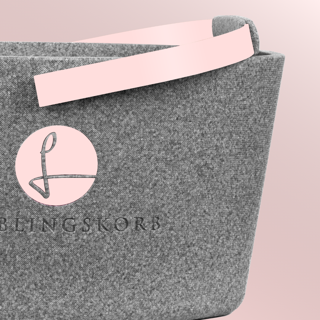 Lieblingskorb in Pastelrosa Grey, sanfte Farbe für moderne Aufbewahrungslösungen