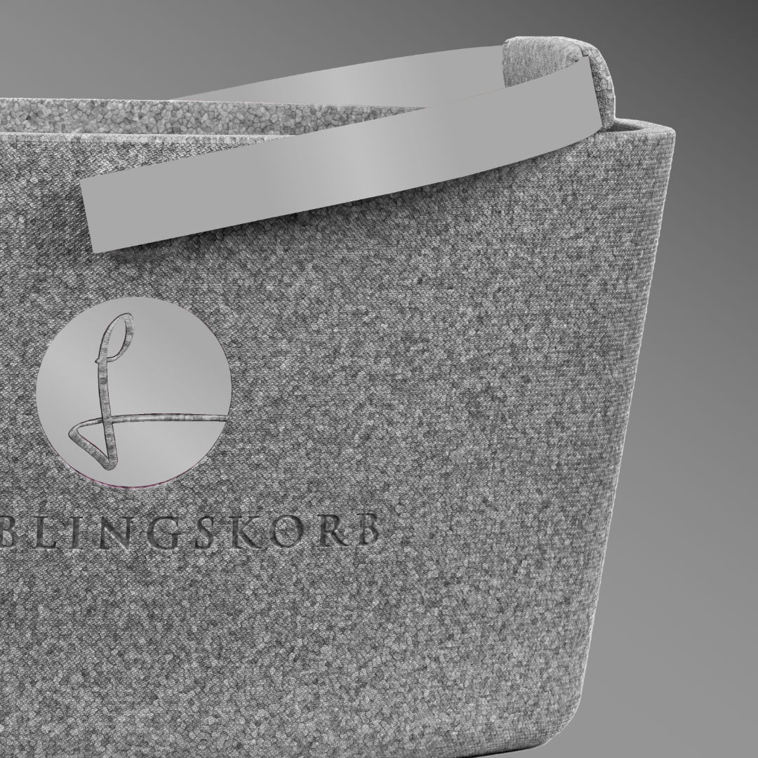 Lieblingskorb in edlem Silber Grey– stilvoll und zeitlos