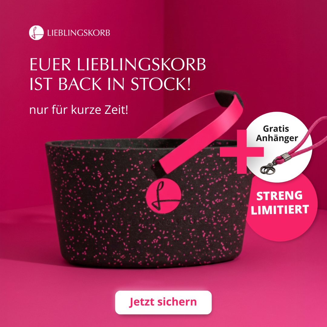 LIEBLINGSKORB Konfetti pink inklusive Deckel