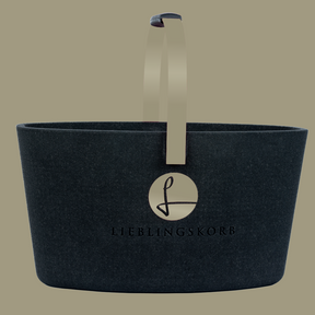 LIEBLINGSKORB Basic deep black champagner