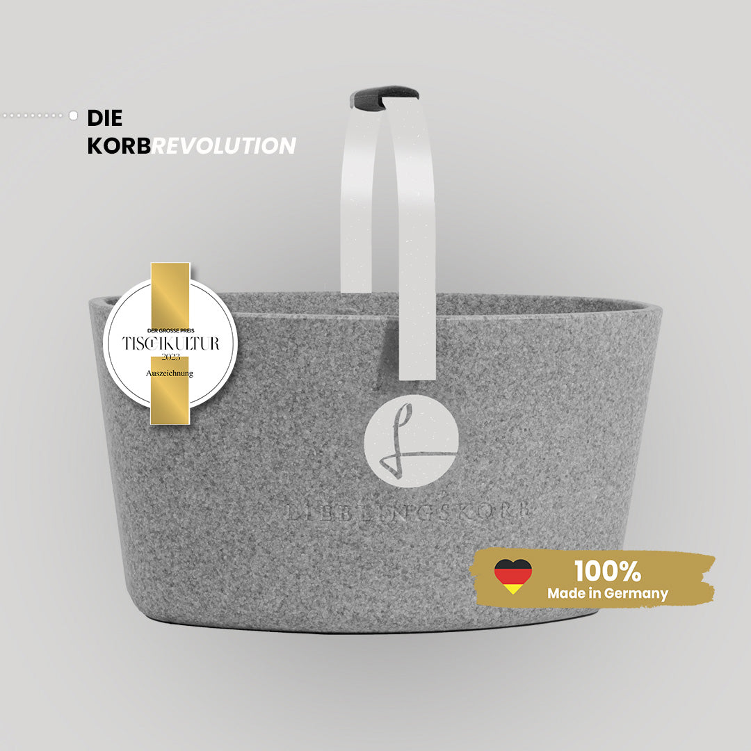 LIEBLINGSKORB Basic silver grey silber