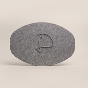 Original Deckel oval silver grey