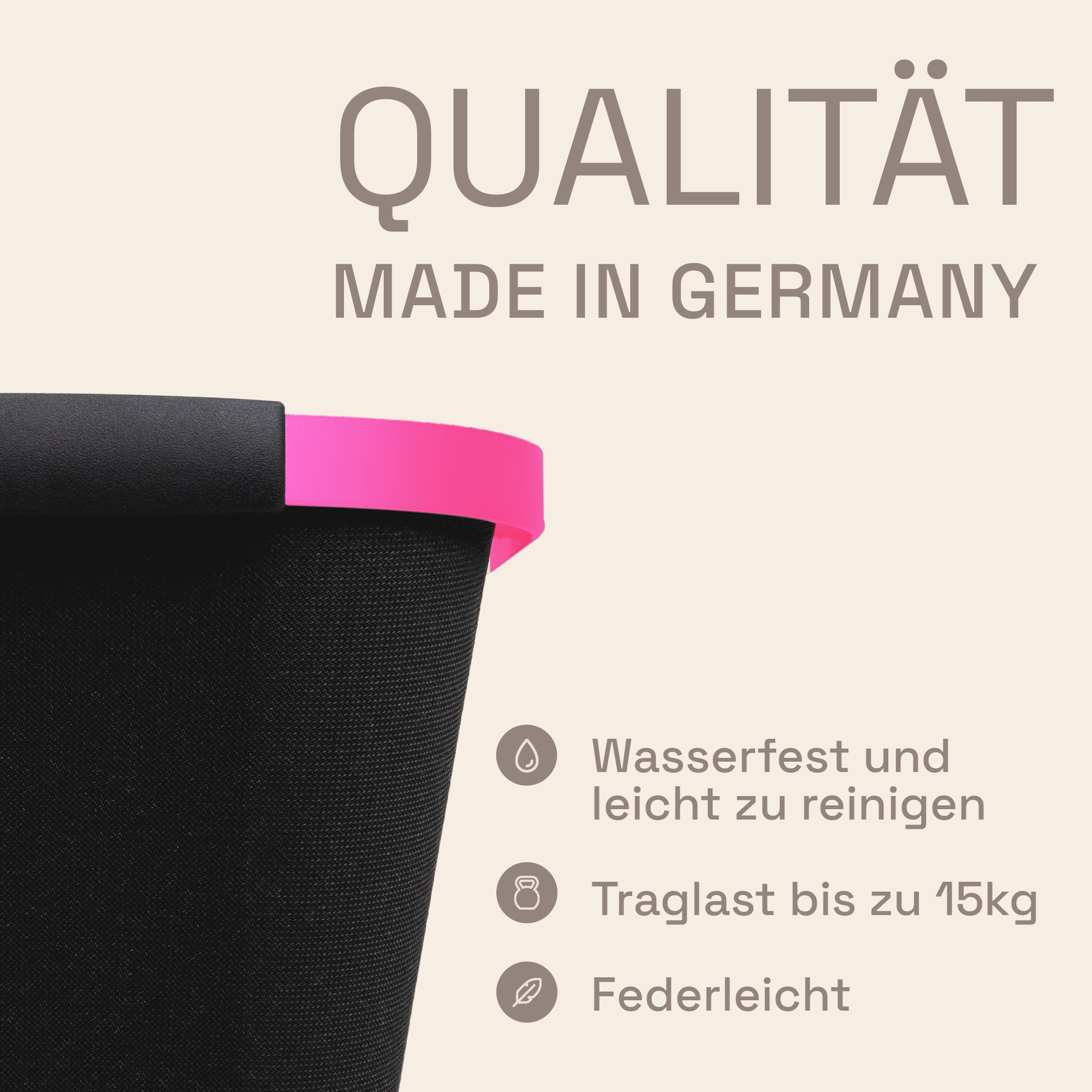 LIEBLINGSKORB® Black Edge magenta