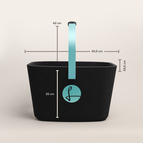LIEBLINGSKORB Black Edge türkis