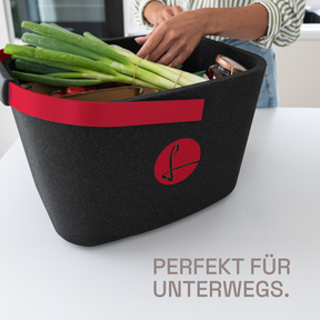 LIEBLINGSKORB Black Edge weinrot