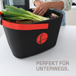 LIEBLINGSKORB Black Edge strawberry red