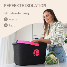 LIEBLINGSKORB Black Edge magenta