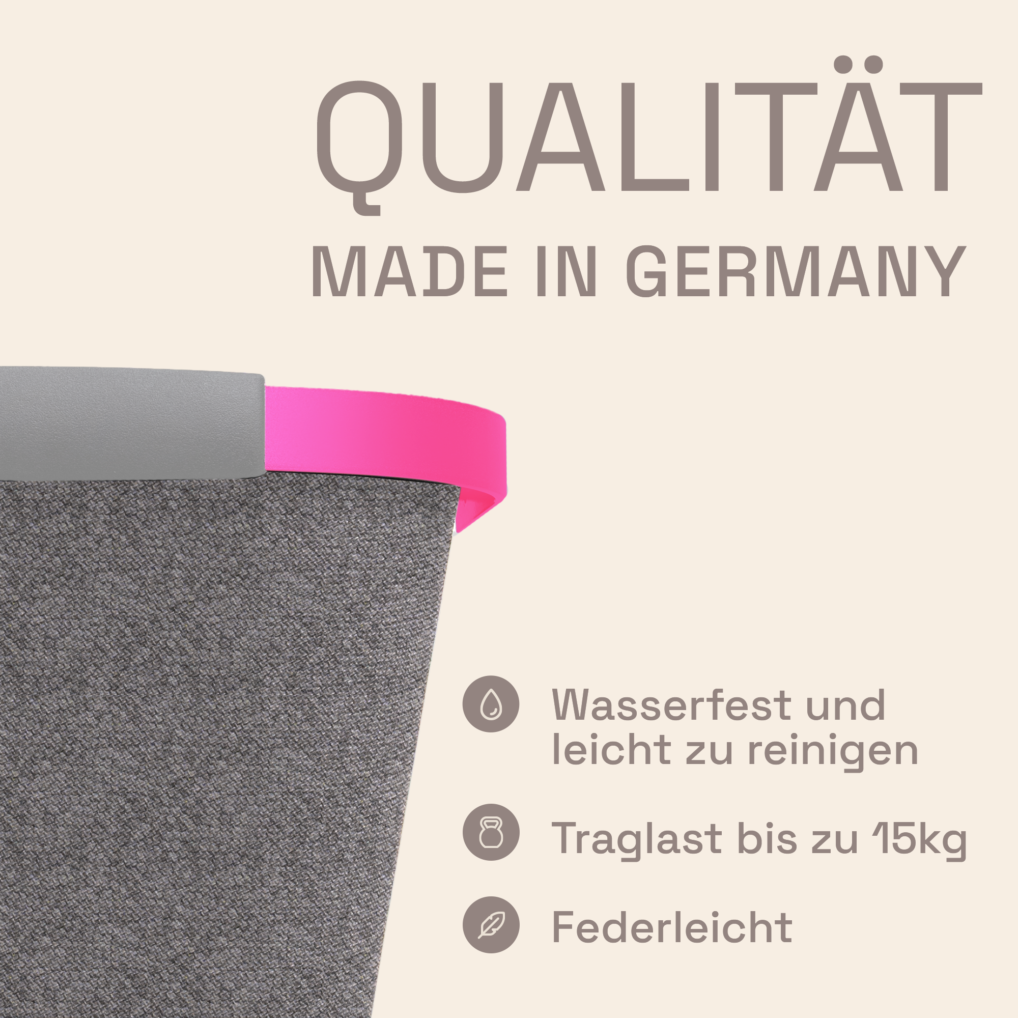LIEBLINGSKORB® Grey Edge magenta