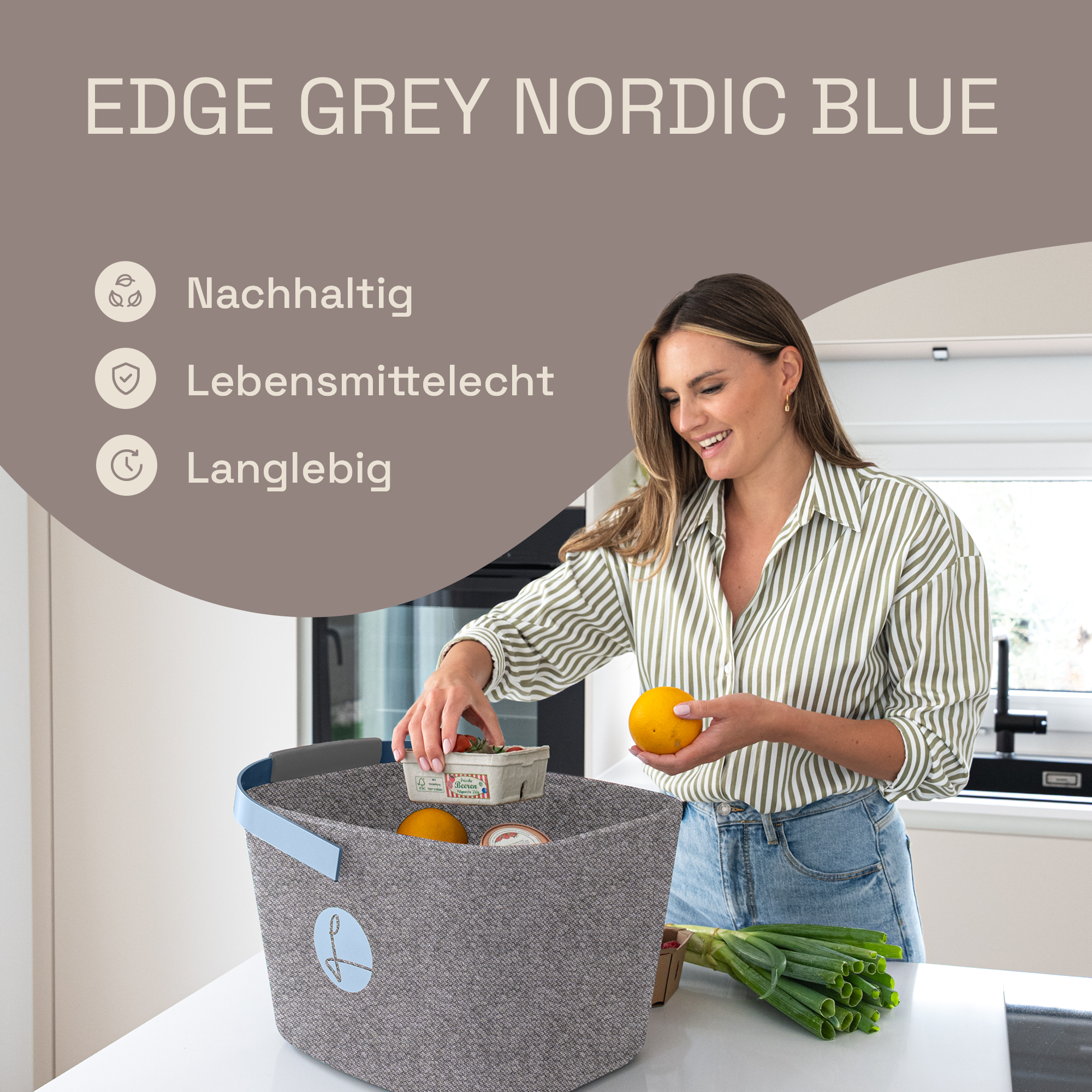 LIEBLINGSKORB® Grey Edge nordic blue