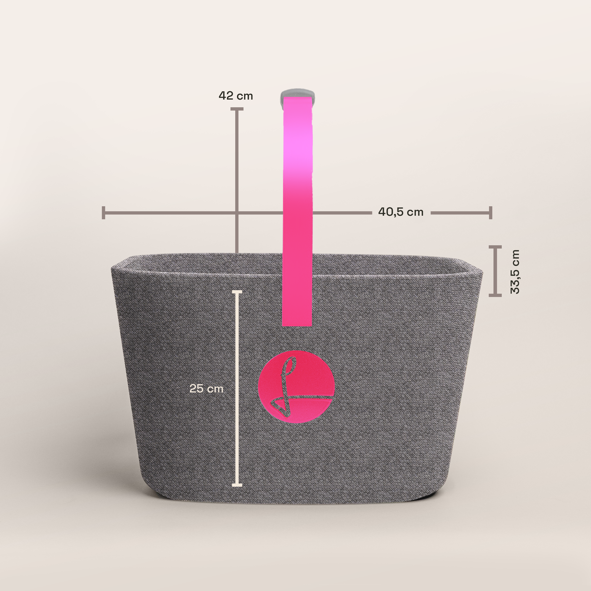 LIEBLINGSKORB® Grey Edge magenta