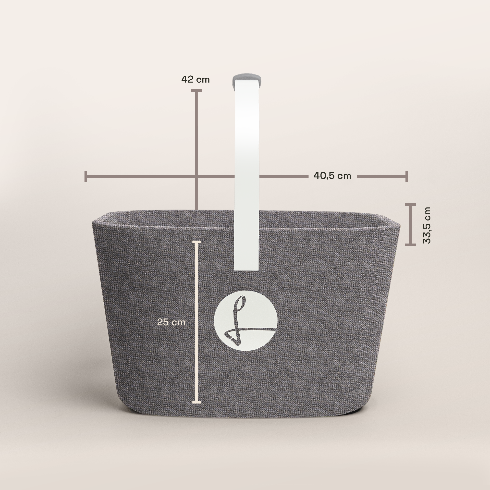 LIEBLINGSKORB® Grey Edge reinweiß