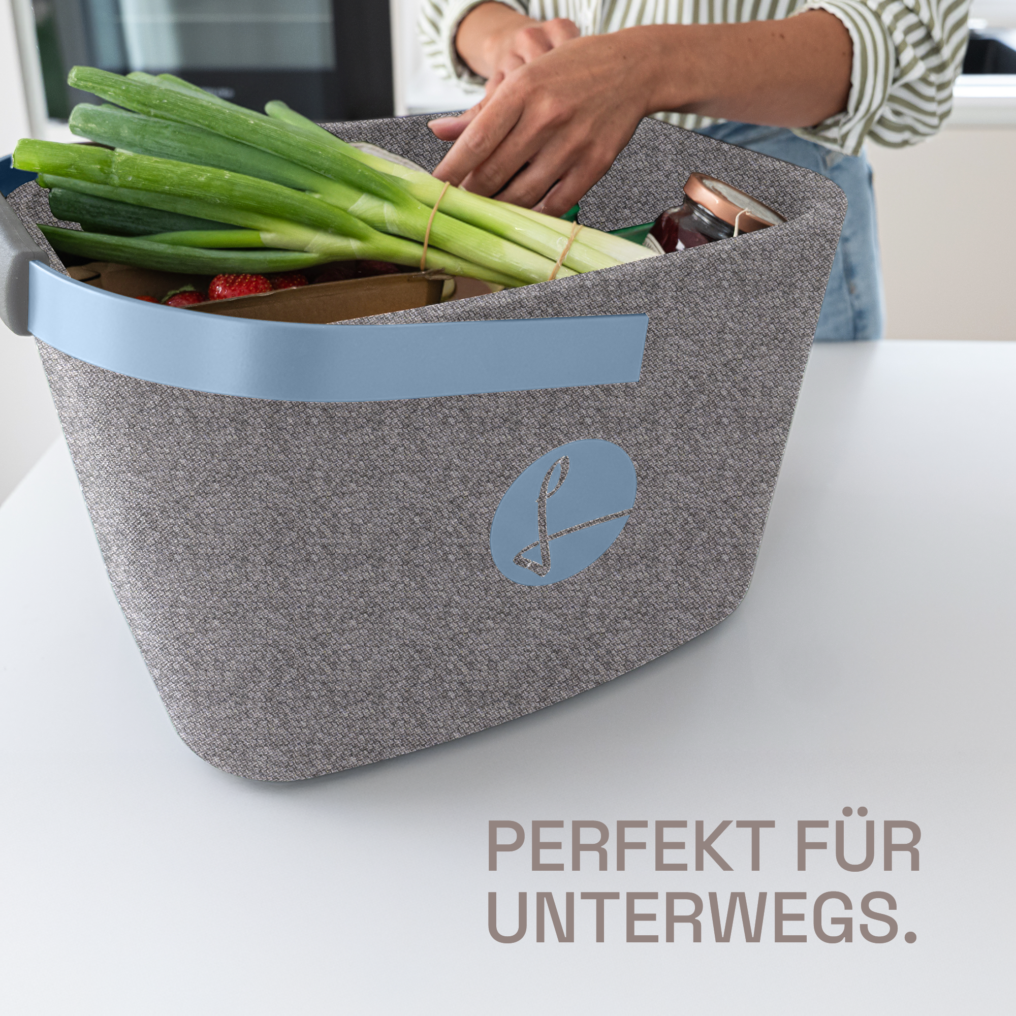LIEBLINGSKORB® Grey Edge nordic blue
