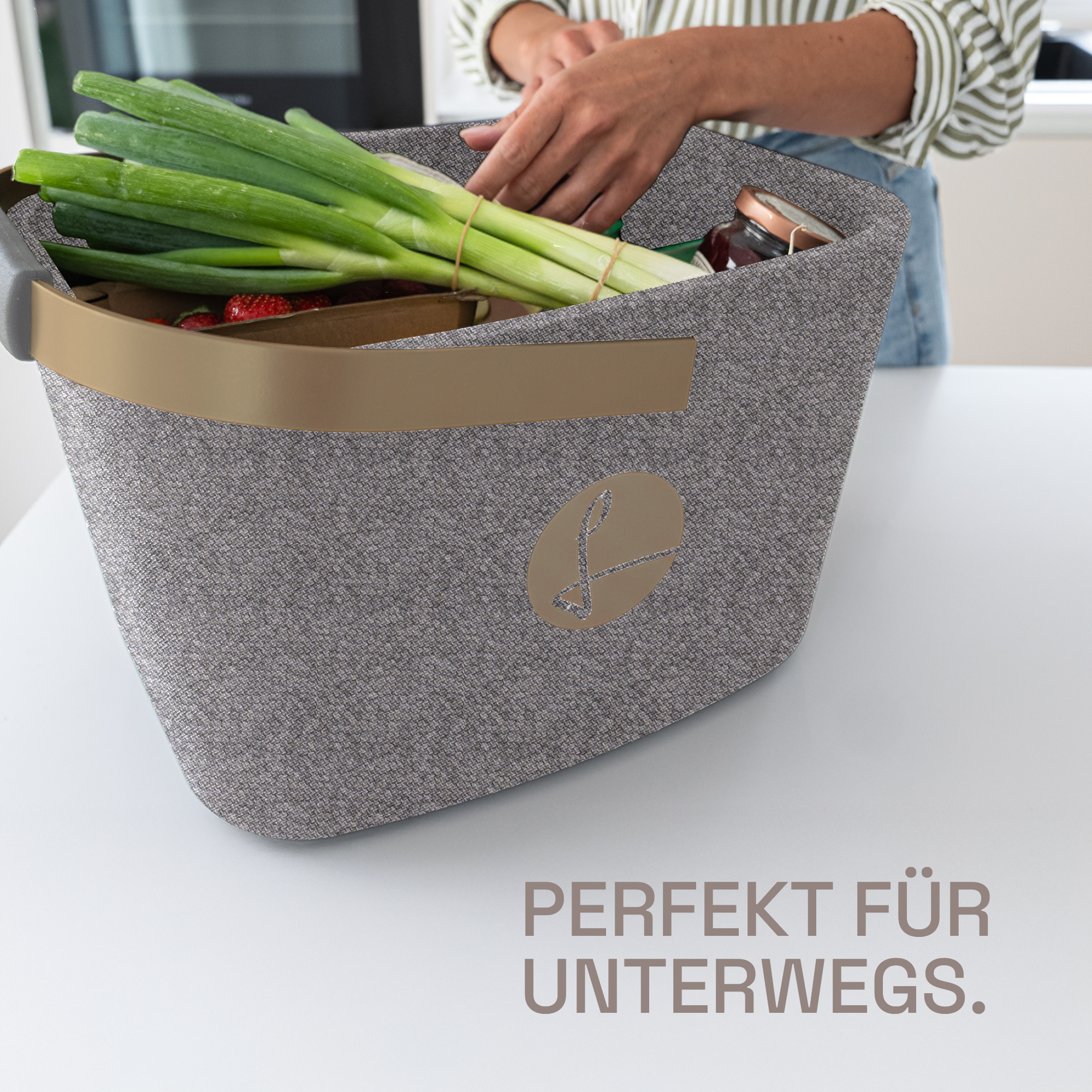 LIEBLINGSKORB® Grey Edge champagner