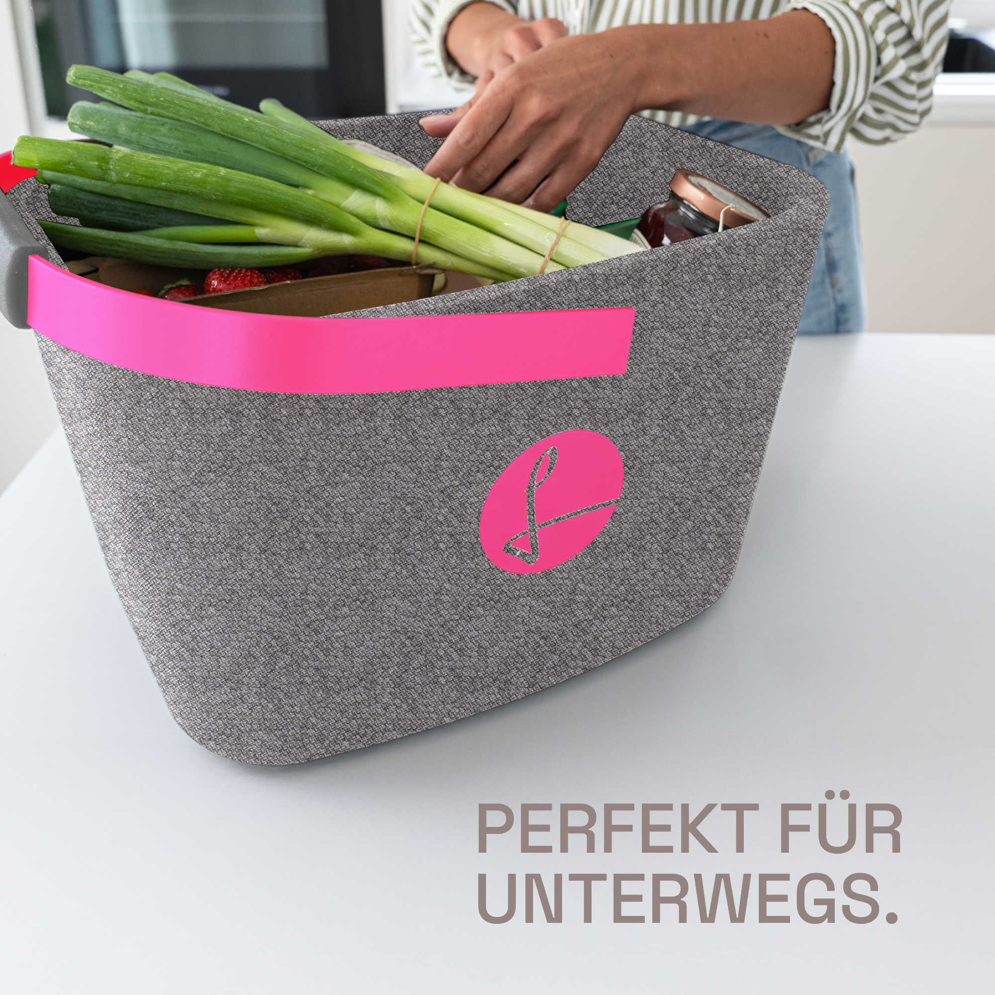 LIEBLINGSKORB® Grey Edge magenta