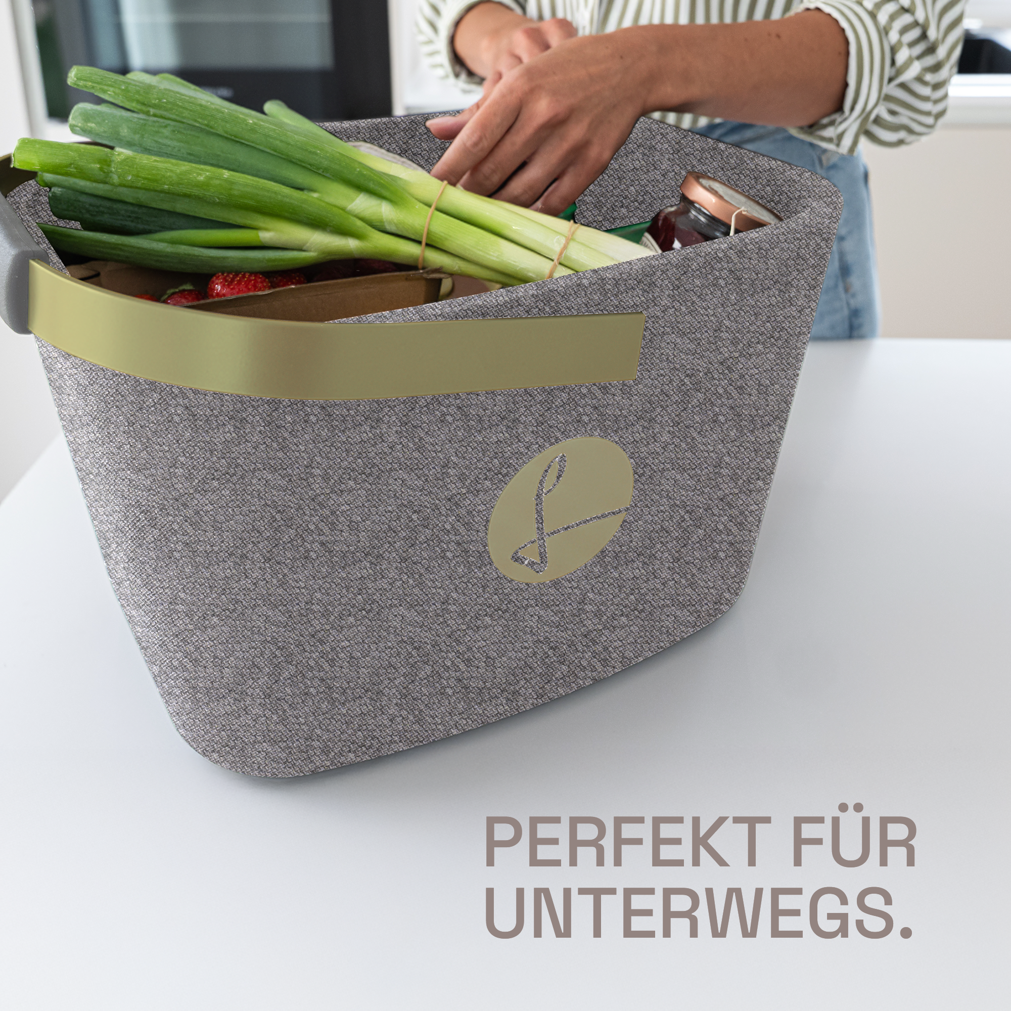 LIEBLINGSKORB® Grey Edge oliv