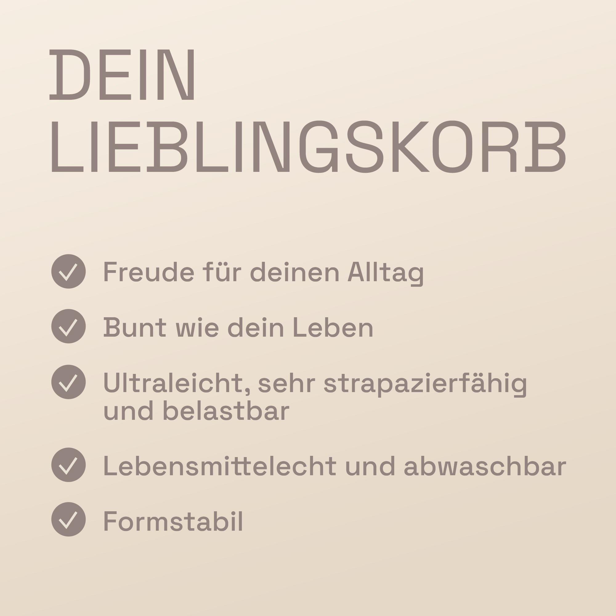 LIEBLINGSKORB® Grey Edge lachsorange