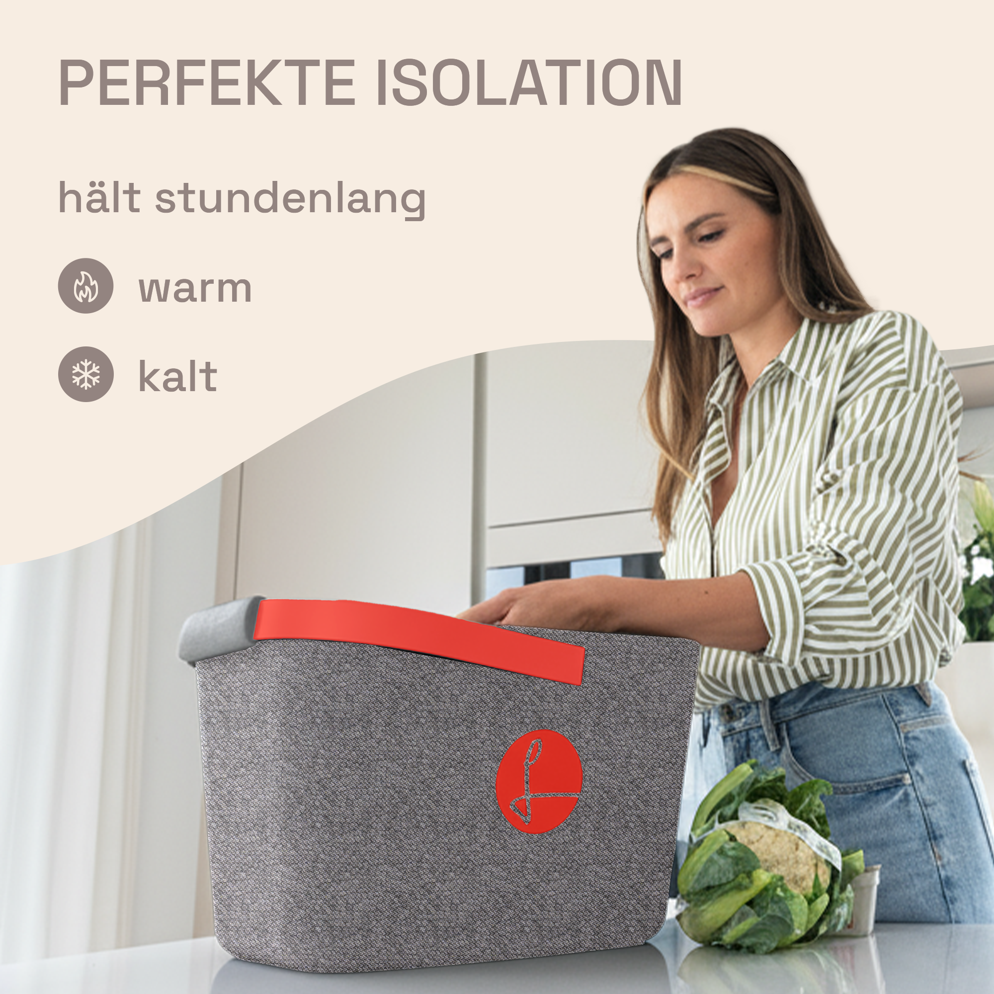 LIEBLINGSKORB® Grey Edge strawberry red