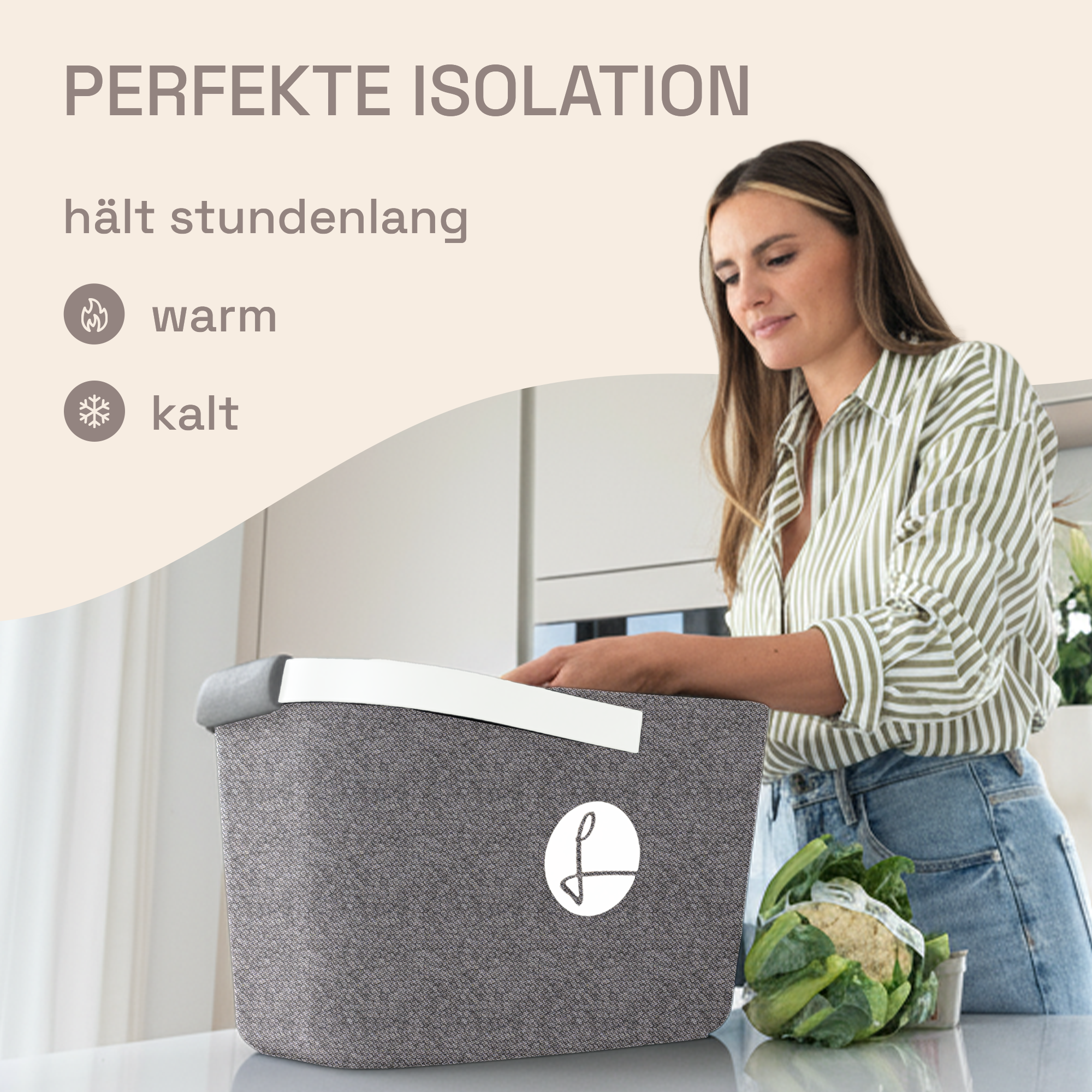 LIEBLINGSKORB® Grey Edge reinweiß