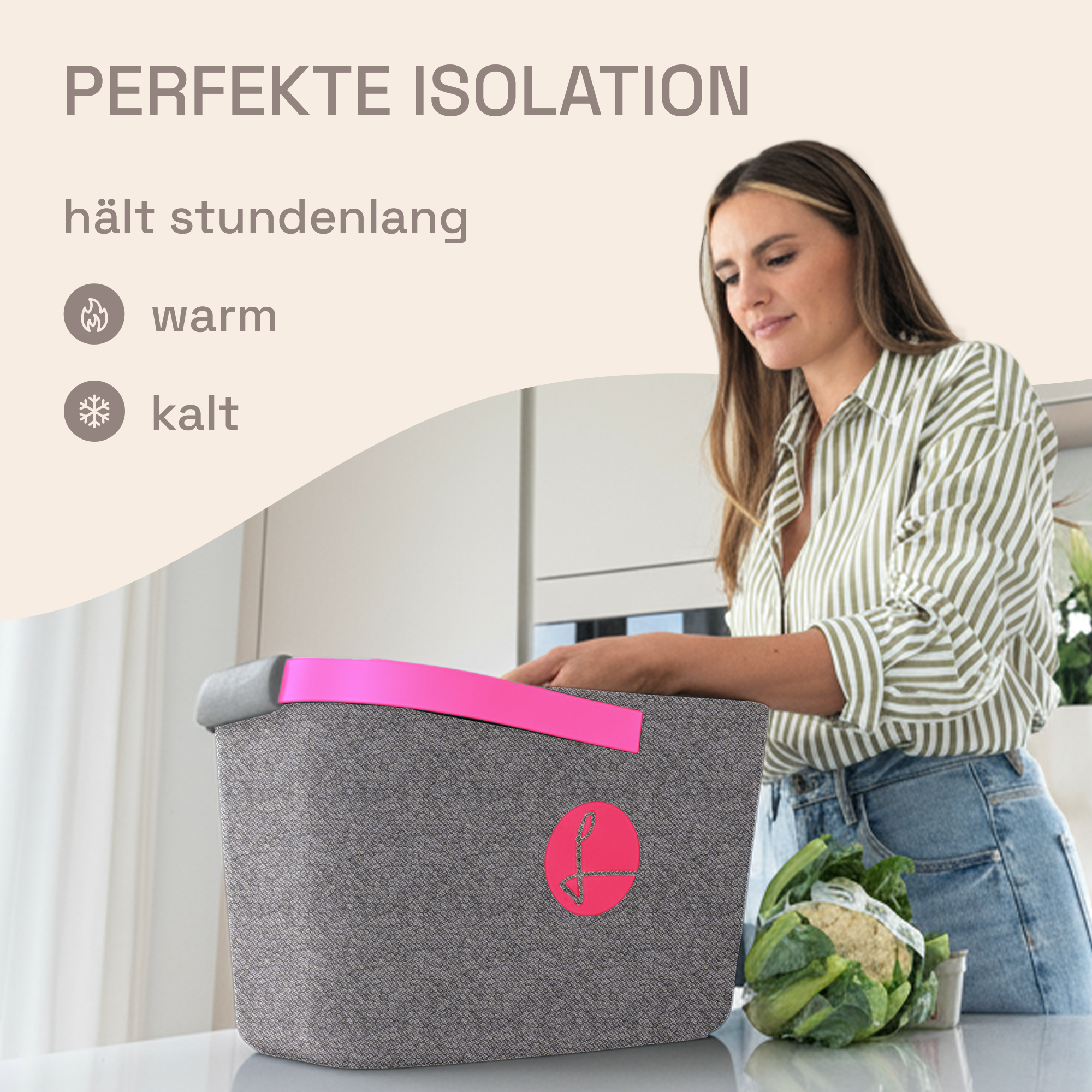 LIEBLINGSKORB® Grey Edge magenta