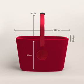 LIEBLINGSKORB Red Edge weinrot