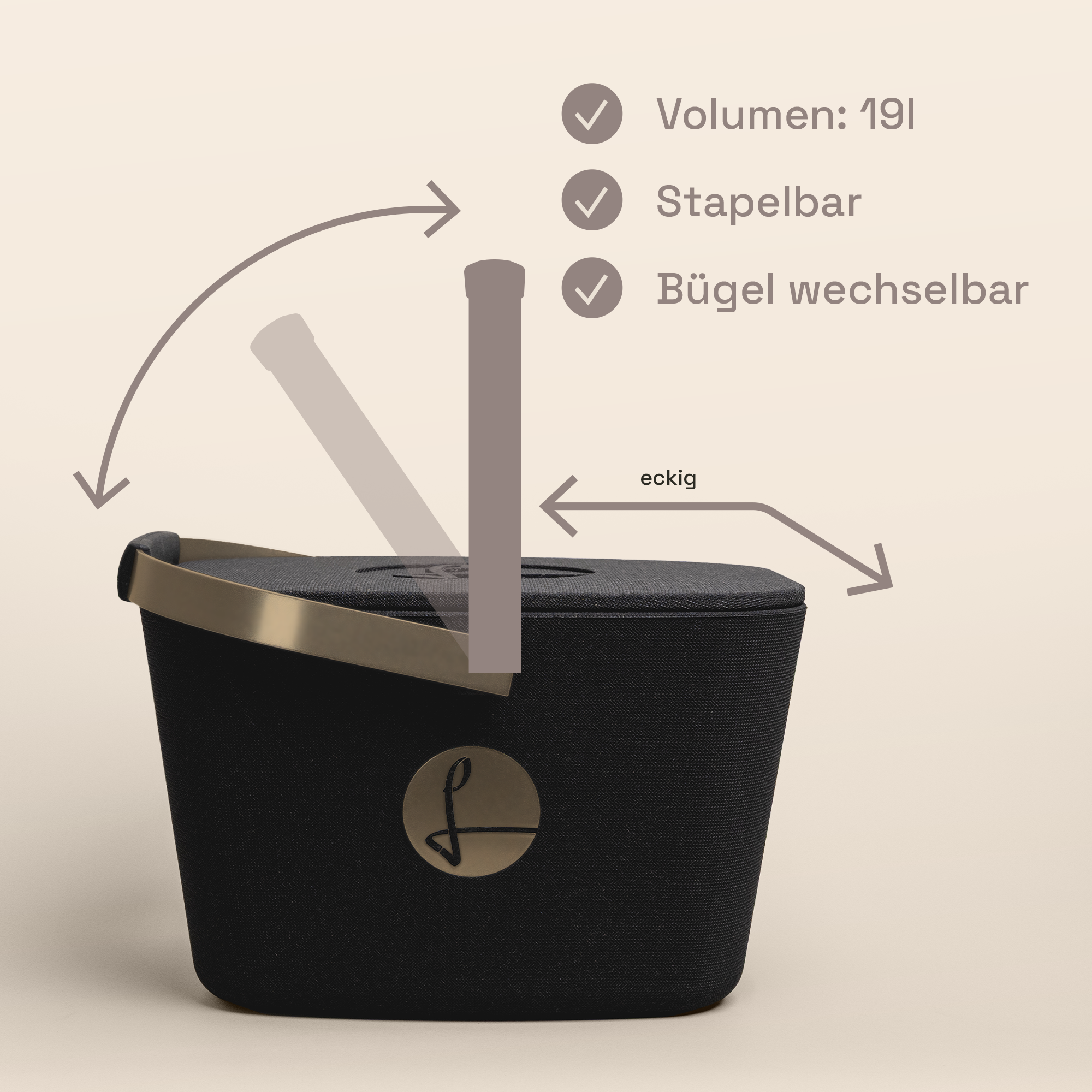 EDGE black inklusive Deckel