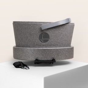 LIEBLINGSKORB FAHRRADHALTERUNG silver grey