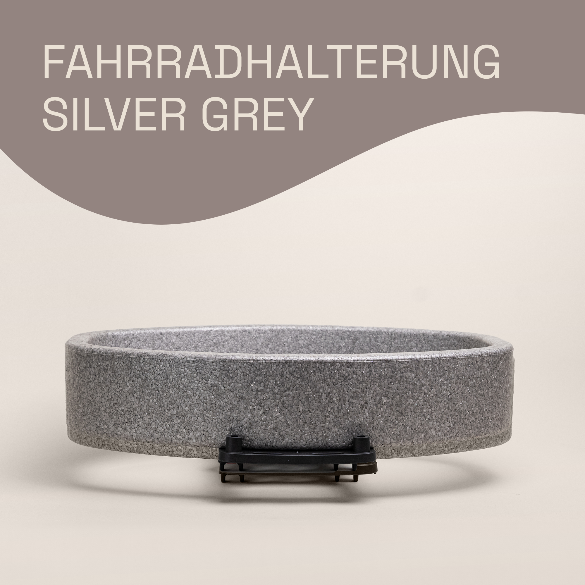 LIEBLINGSKORB® FAHRRADHALTERUNG silver grey