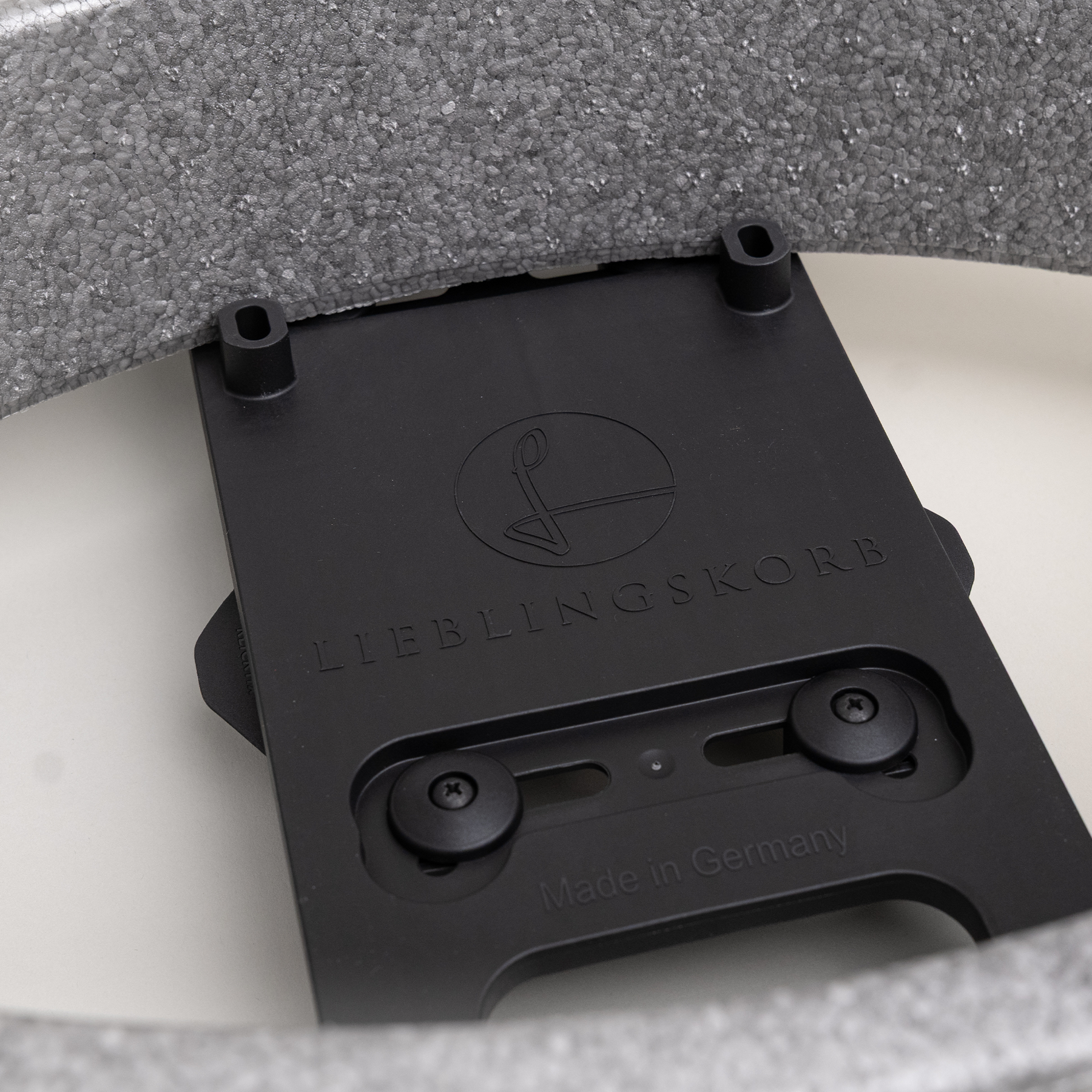 LIEBLINGSKORB FAHRRADHALTERUNG silver grey