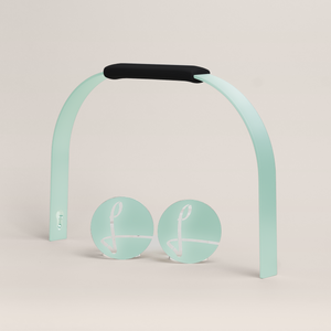 Bügelset deep black pastellmalve