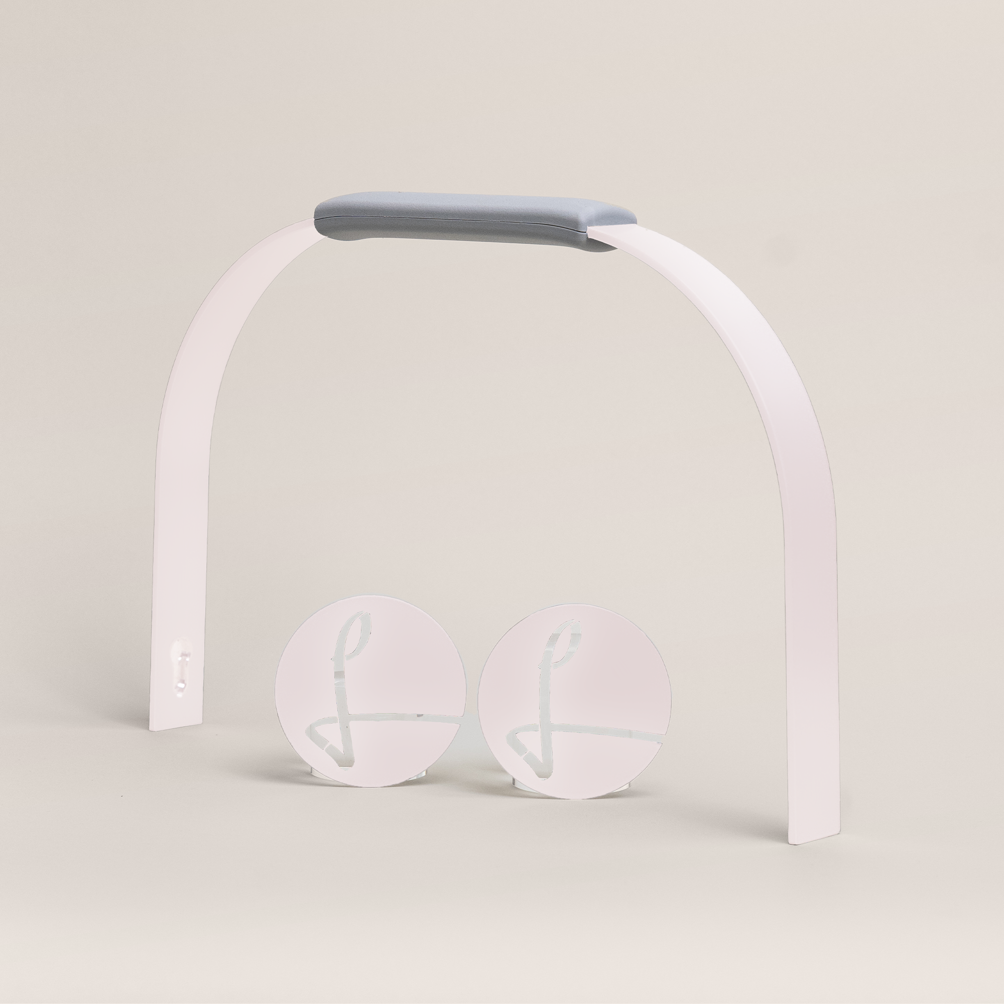 LIEBLINGSKORB® Bügelset silver grey pastellrosa