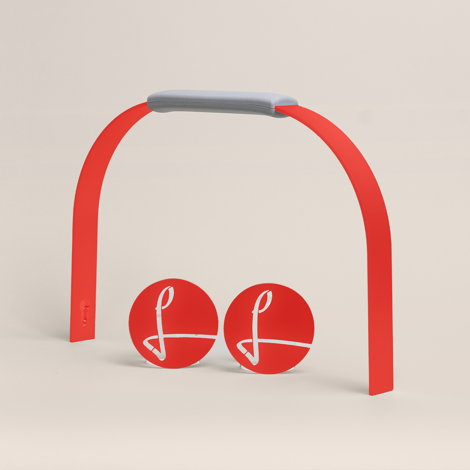 LIEBLINGSKORB® Bügelset silver grey strawberry red