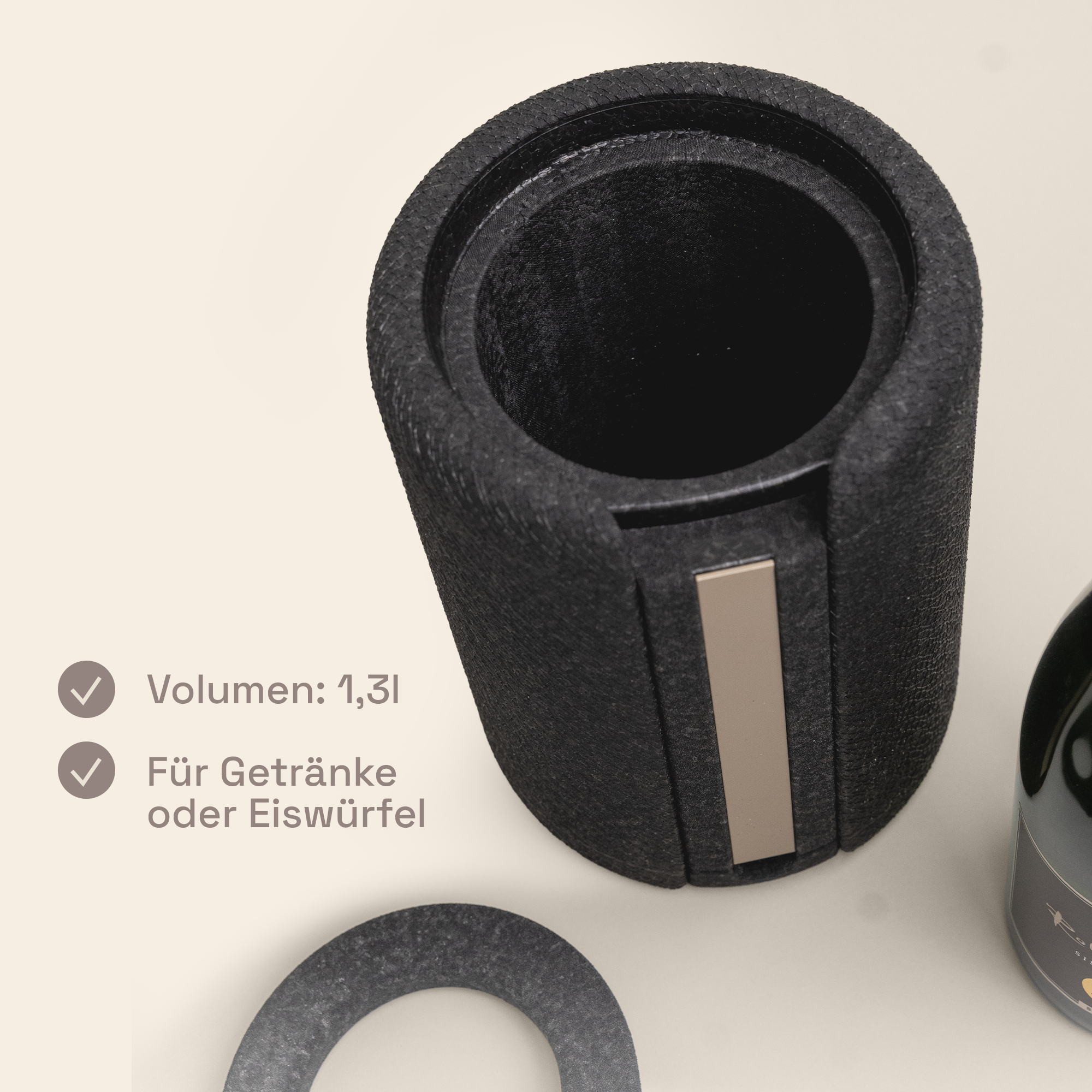 ICY Box deep black champagner