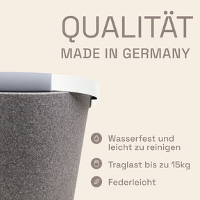LIEBLINGSKORB Basic silver grey reinweiß