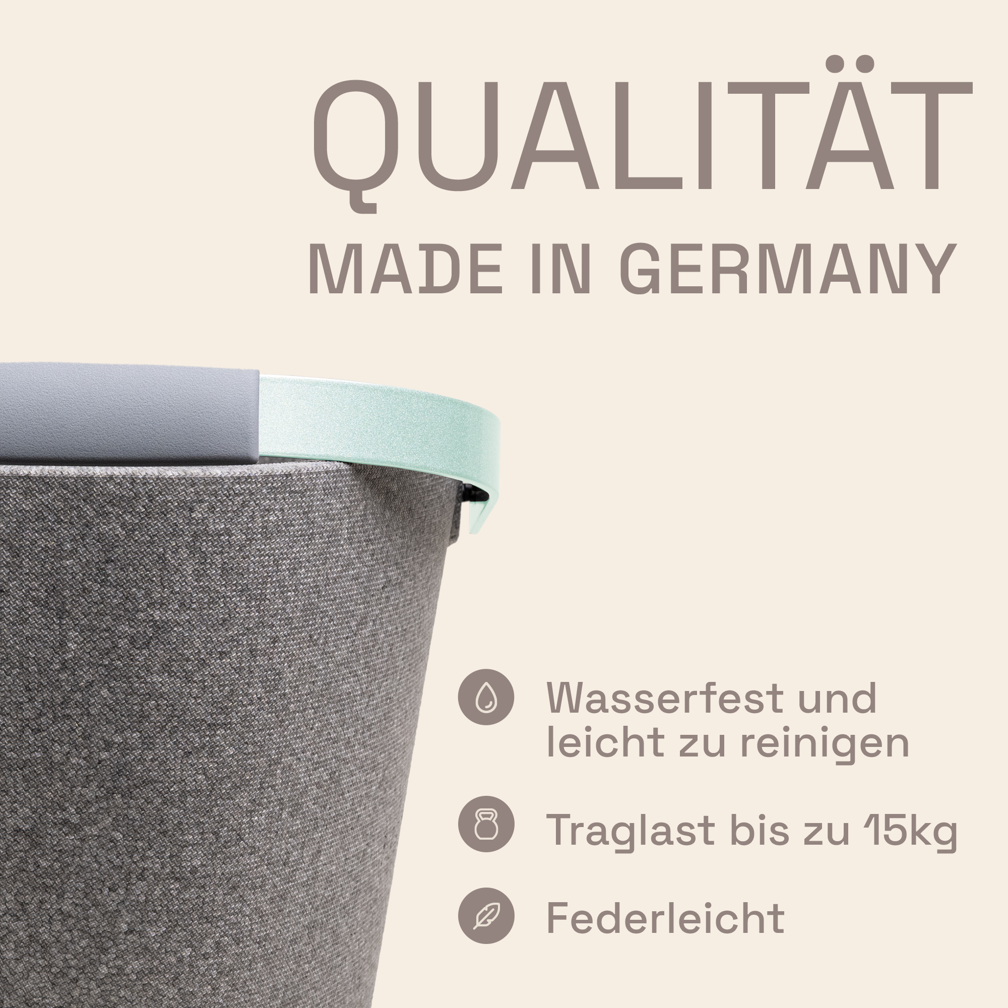 LIEBLINGSKORB® Basic silver grey malve