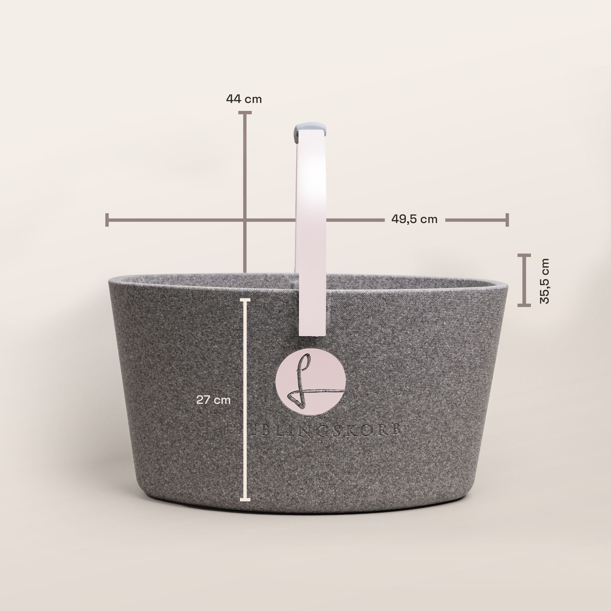 Original grey pastellrosa