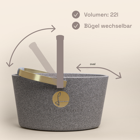 LIEBLINGSKORB Basic silver grey gold